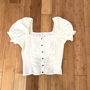 BP from Nordstrom Cream blouse Women’s Size small